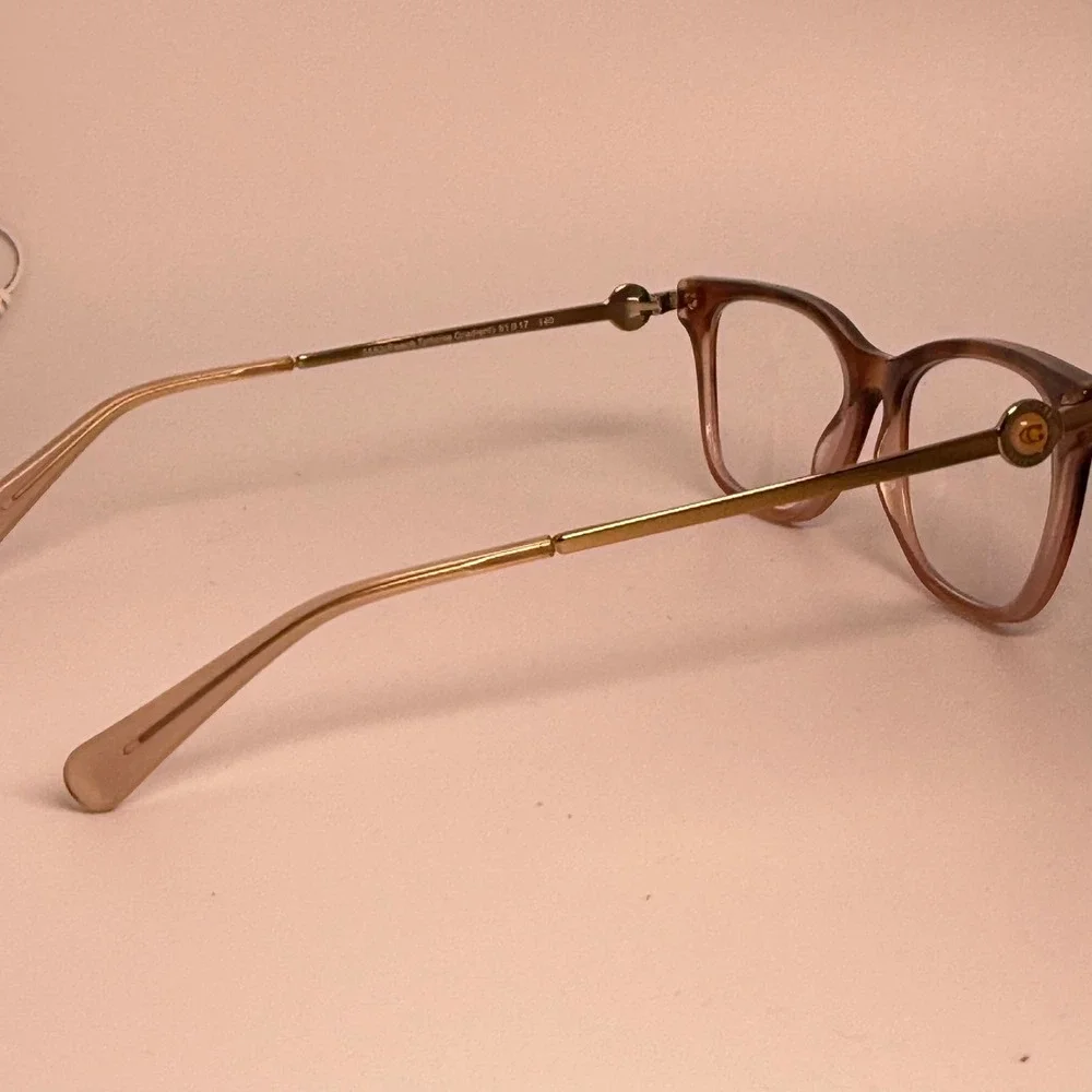 Coach HC 6176 Peach Tortoise Gradient Cat Eye Eyeglasses Frames 51-17-140